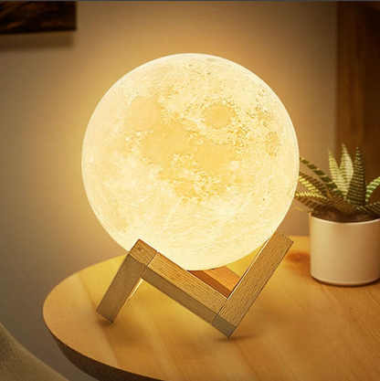 Elara Haus LED Moon Lamp - Rechargeable Cordless Night Light, 16 Colours & Remote