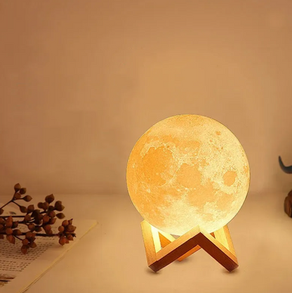 Elara Haus LED Moon Lamp - Rechargeable Cordless Night Light, 16 Colours & Remote