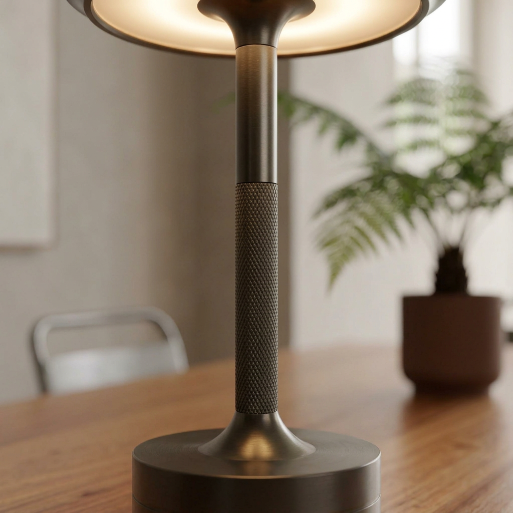 Elara Haus LED Table Lamp with Knurled Grip
