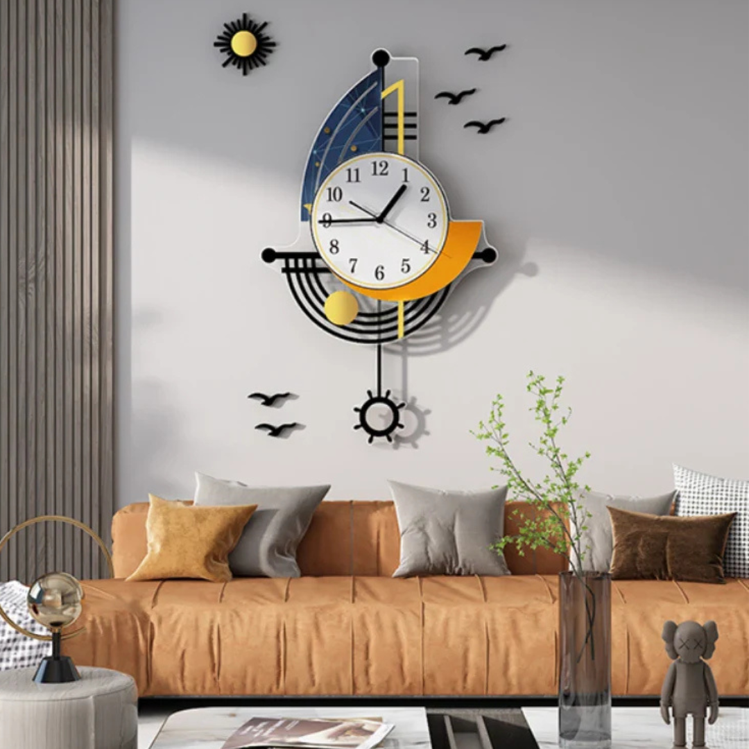 Clova - Large Sailboat Wall Clock 3