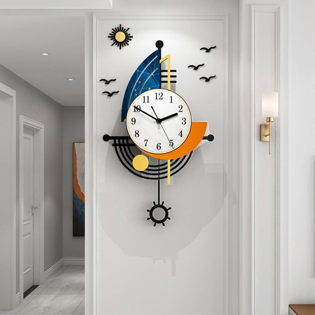 Clova - Large Sailboat Wall Clock 4