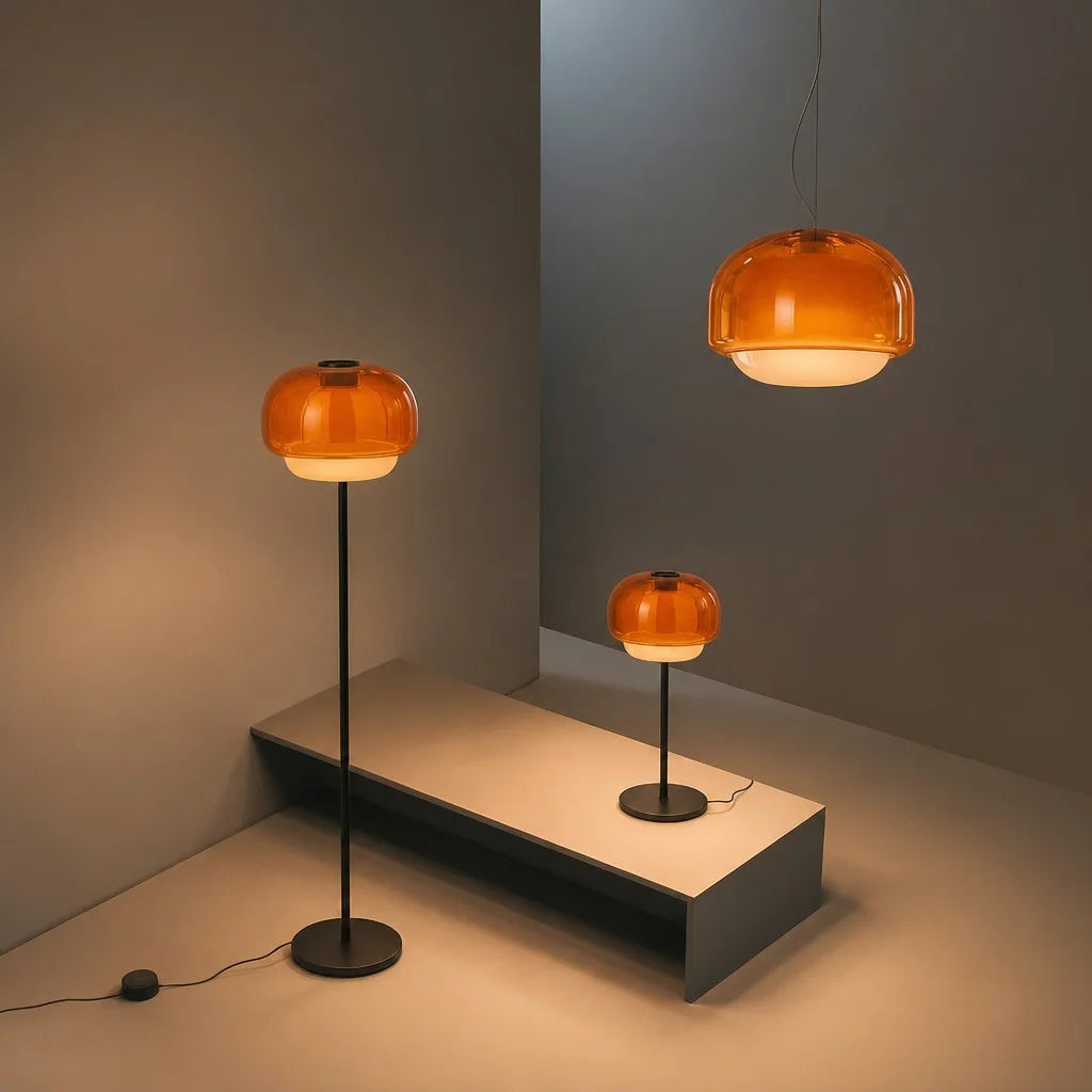 Pericles Spherical Colorful Glass Pendant Light 2