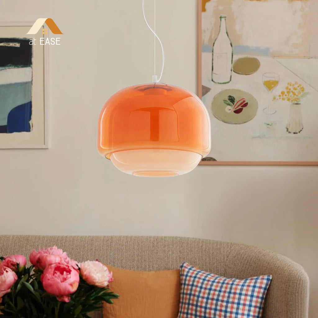 Pericles Spherical Colorful Glass Pendant Light 3