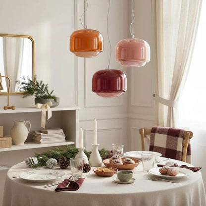 Pericles Spherical Colorful Glass Pendant Light 4