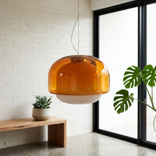 Elara Haus Layered Glass Globe Hanging Ceiling