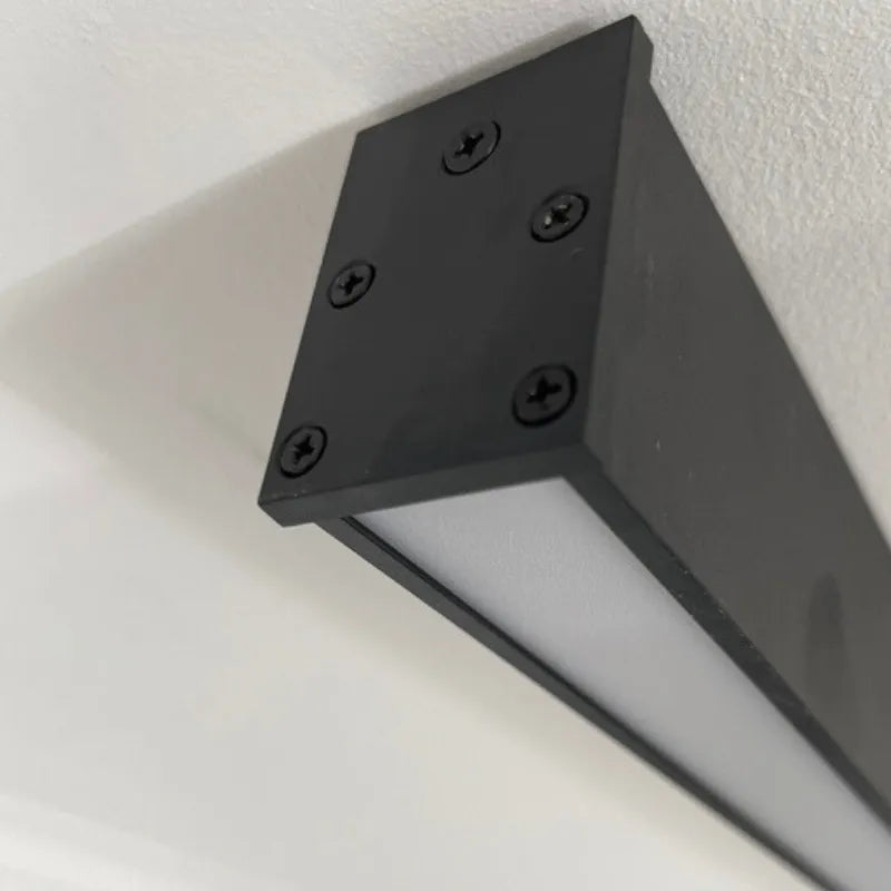 Elara Haus Linear Black Ceiling Light - Metal Contemporary Design 8