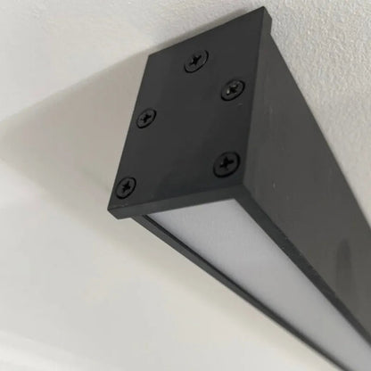 Elara Haus Linear Black Ceiling Light - Metal Contemporary Design 8