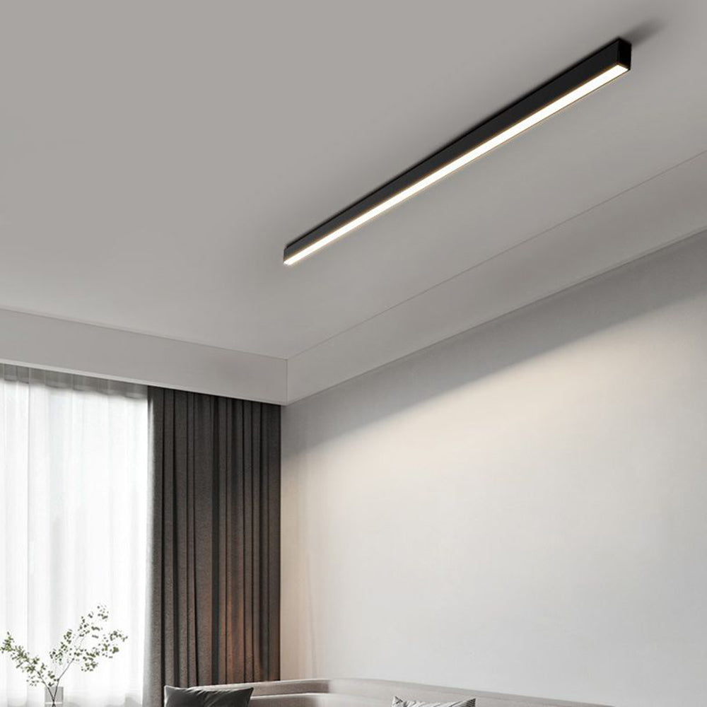 Elara Haus Linear Black Ceiling Light - Metal Contemporary Design 0