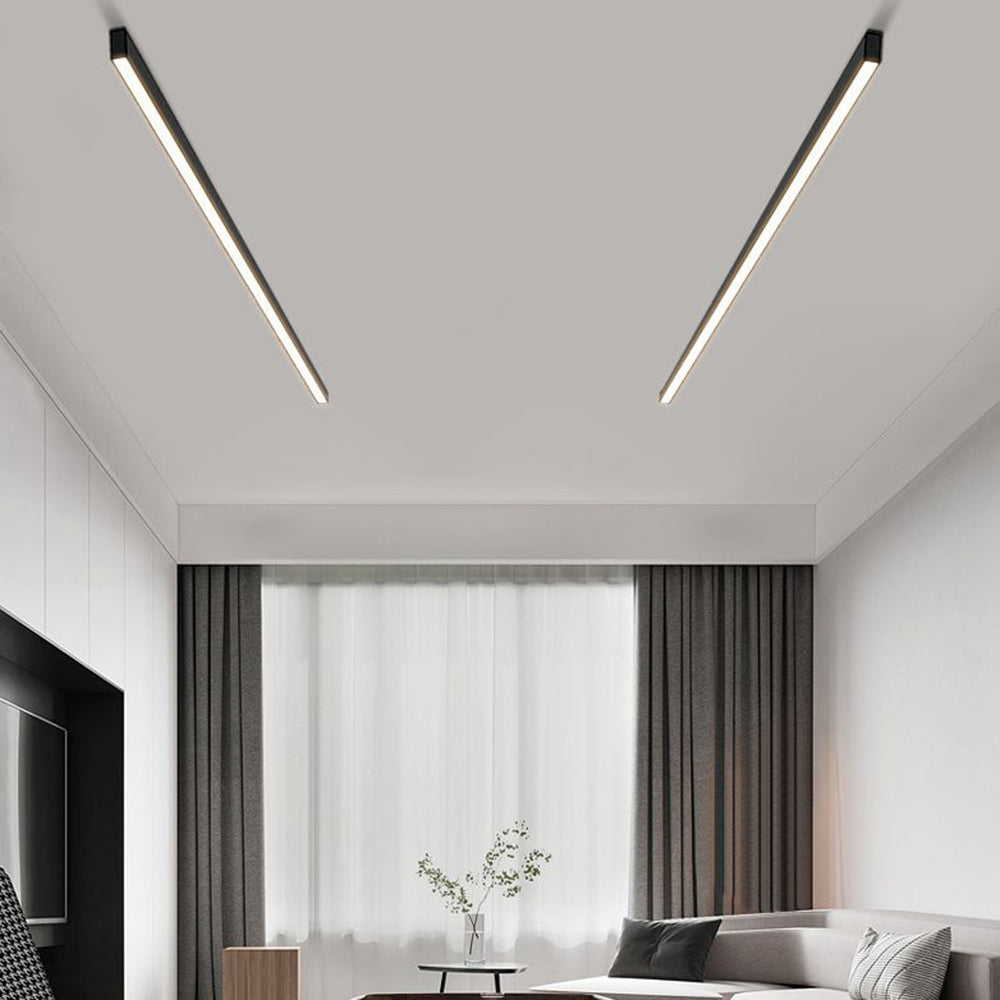 Elara Haus Linear Black Ceiling Light - Metal Contemporary Design 3