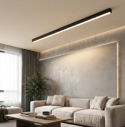 Elara Haus Linear Black Ceiling Light - Metal Contemporary Design