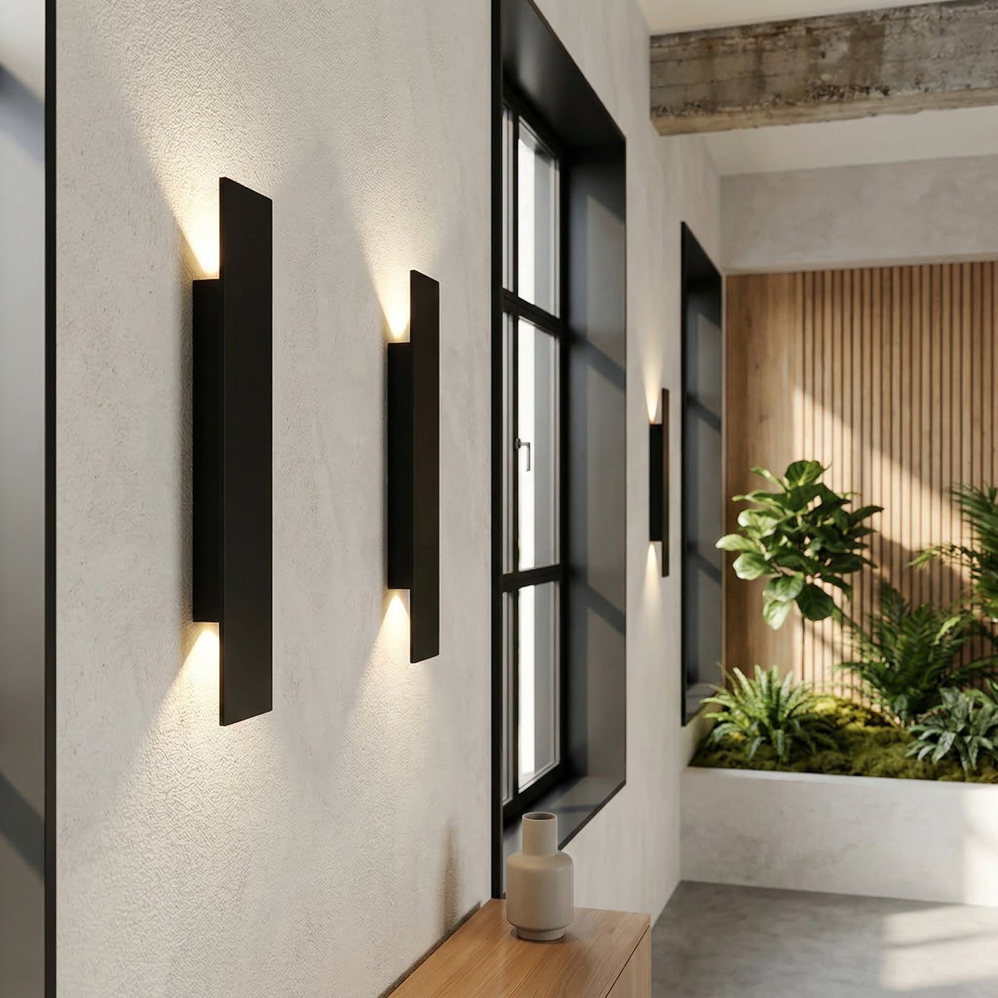 Elara Haus Linear Facade Totem – Matte Waterproof Architectural LED