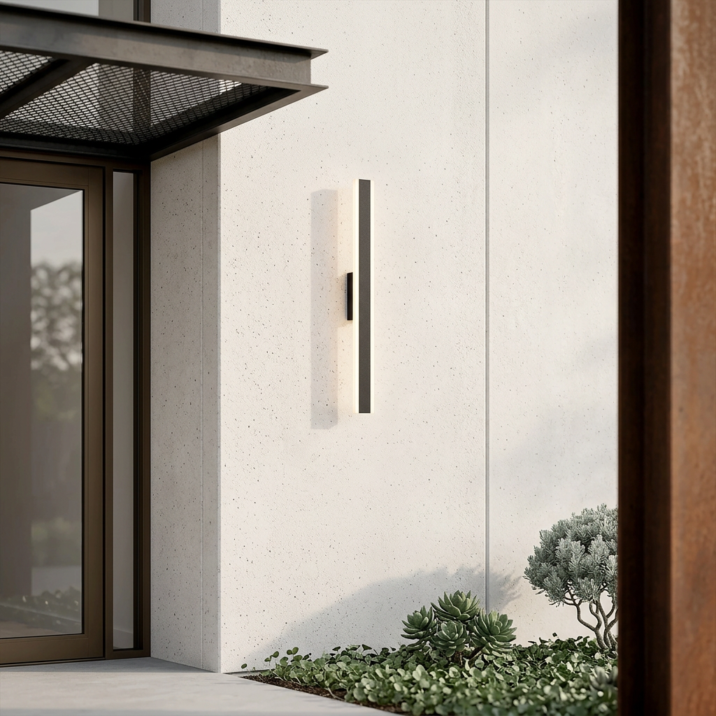Elara Haus Linear Outdoor LED Strip Wall Light
