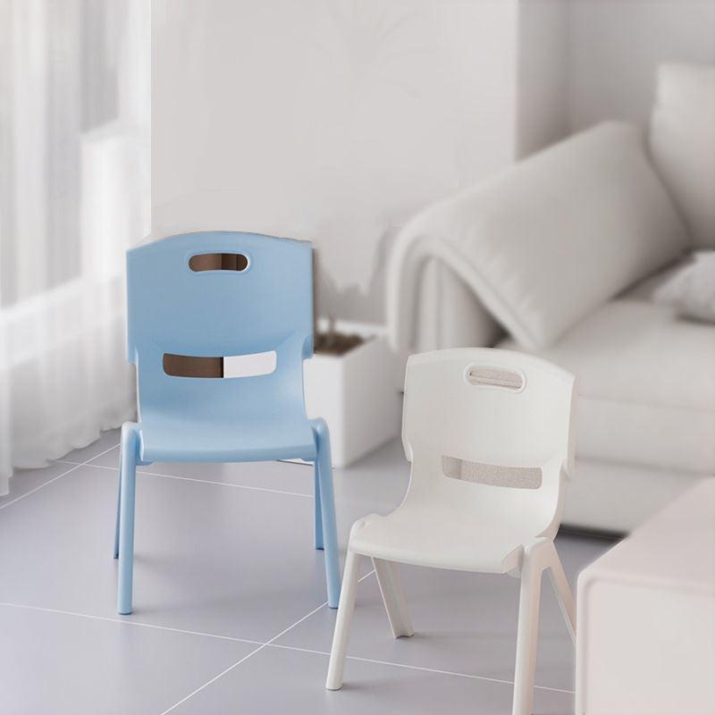Contemporary Scandinavian Square PP Stackable Backrest Kids Low Stool For Living Room 10