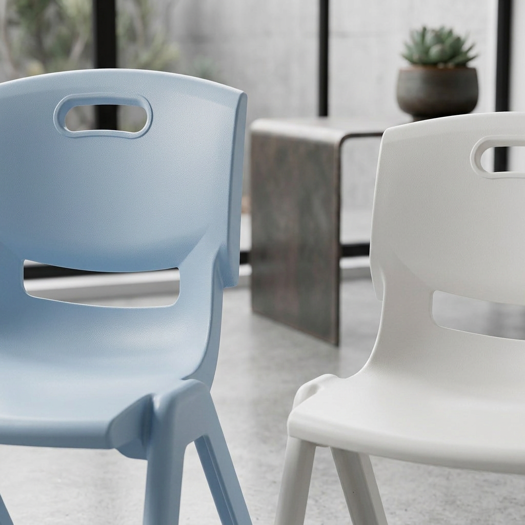 Elara Haus Low Stool with Backrest