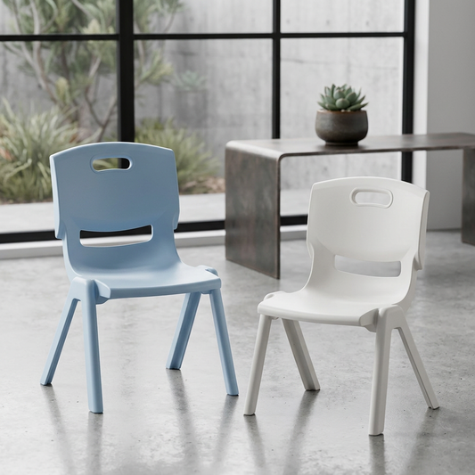 Elara Haus Low Stool with Backrest