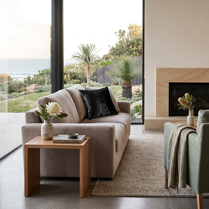 Elara Haus Luxurious Crushed Velour Soft Touch Cushion