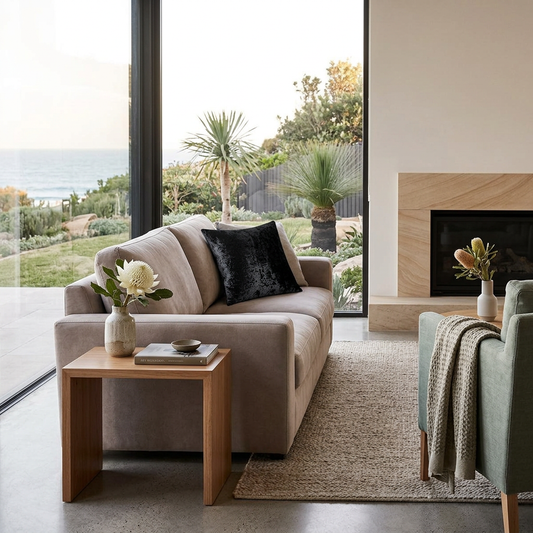 Elara Haus Luxurious Crushed Velour Soft Touch Cushion