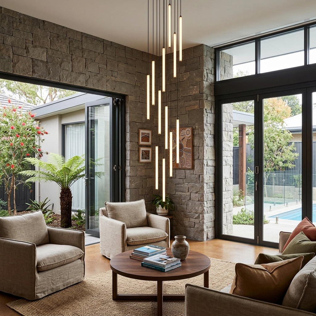 Elara Haus Luxury Acrylic Linear Pendant – Minimalist Cylinder Light