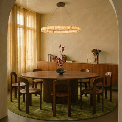 Teva Round Alabaster Chandelier 8
