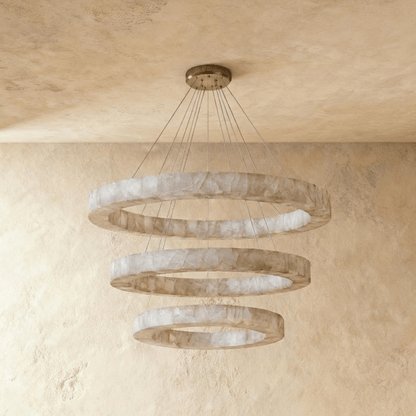 Teva Round Alabaster Chandelier 2