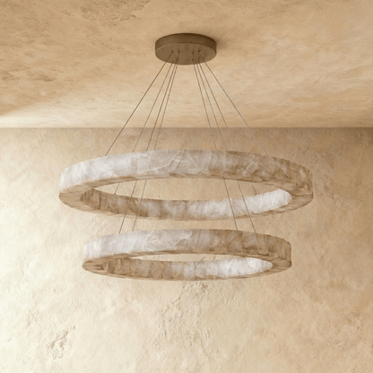 Teva Round Alabaster Chandelier 4