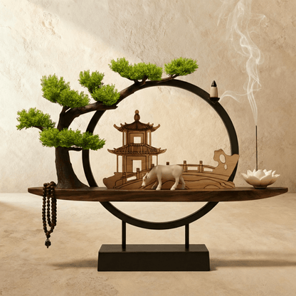 Tranquil Incense Burner Table Lamp 8