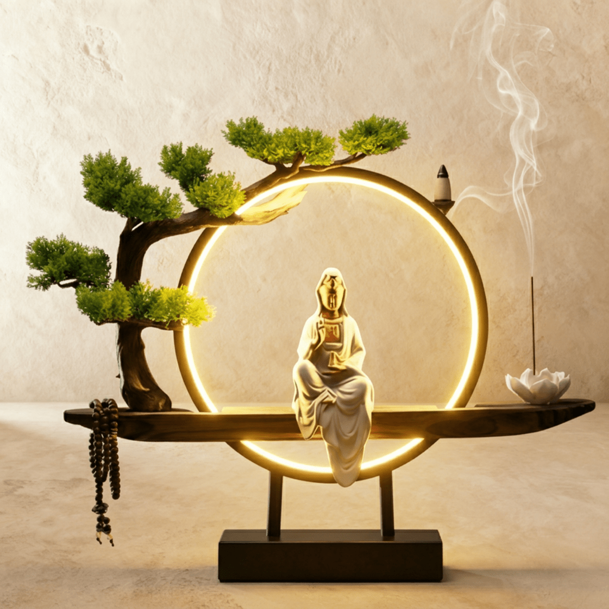 Tranquil Incense Burner Table Lamp 11