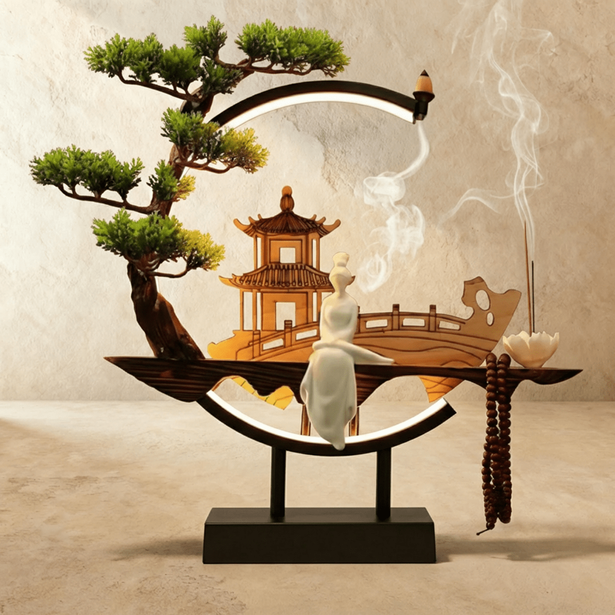 Tranquil Incense Burner Table Lamp 13