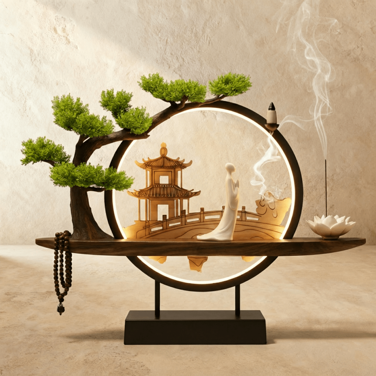 Tranquil Incense Burner Table Lamp 5