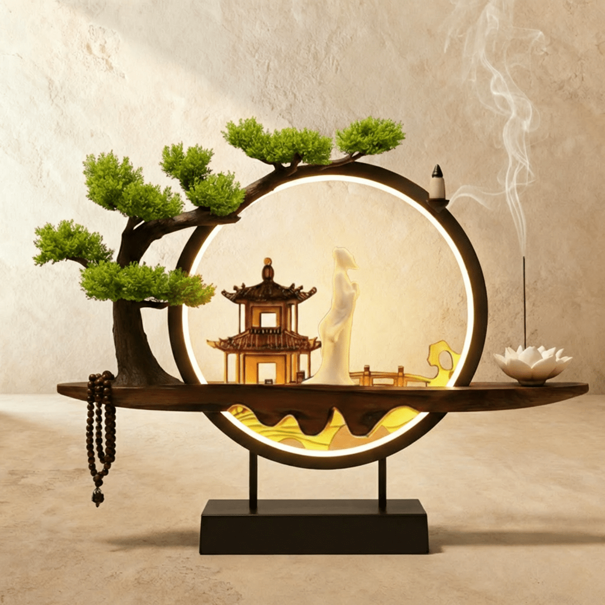 Tranquil Incense Burner Table Lamp 7