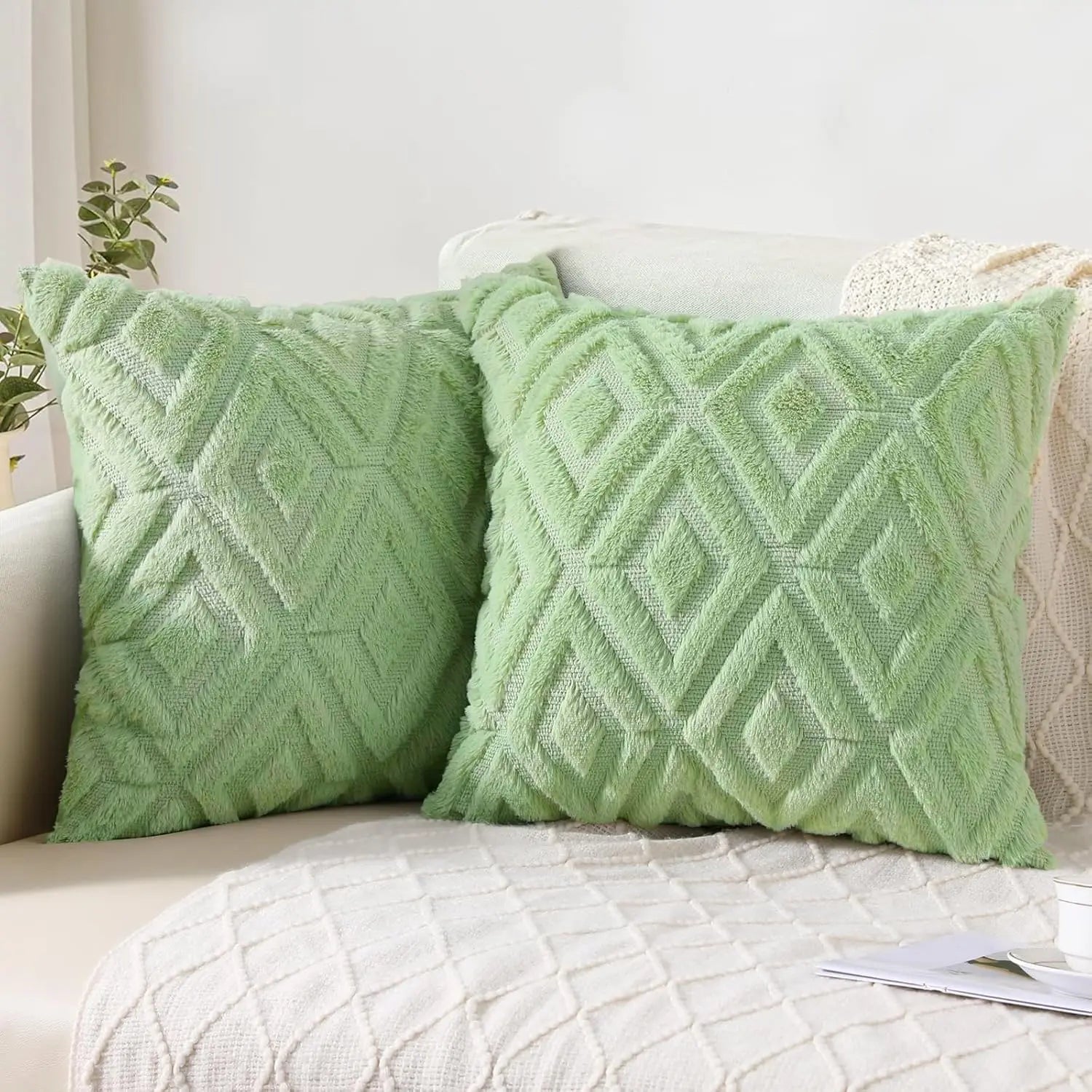 Elarina - Christmas Throw Pillow Decorative Cushion Set of 2 9