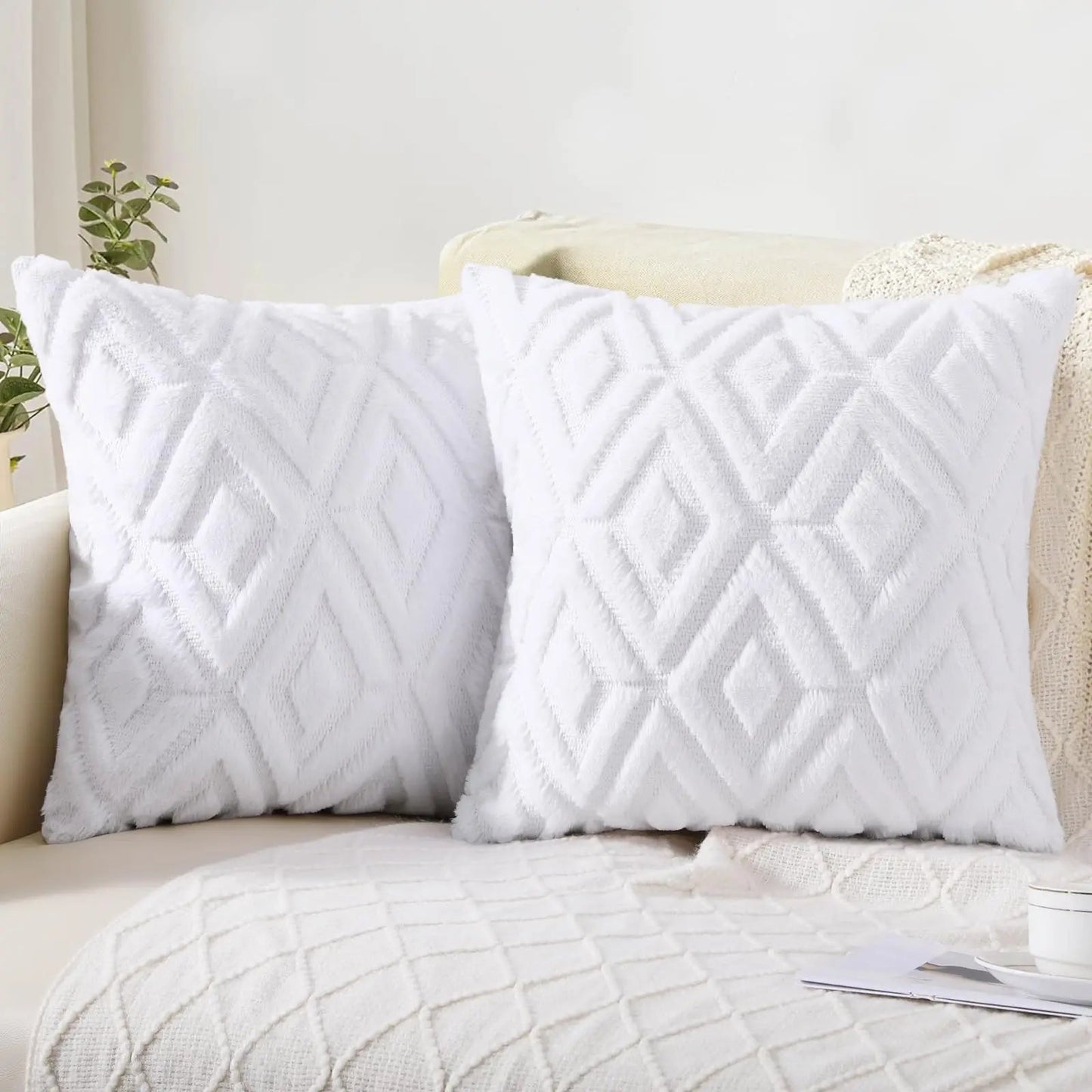 Elarina - Christmas Throw Pillow Decorative Cushion Set of 2 10