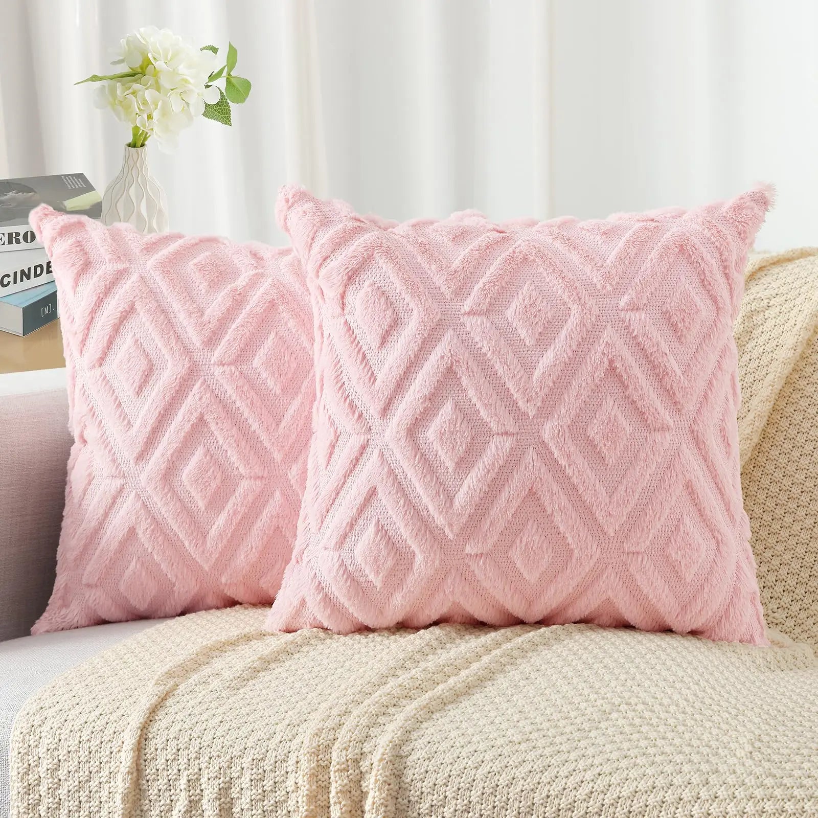 Elarina - Christmas Throw Pillow Decorative Cushion Set of 2 12
