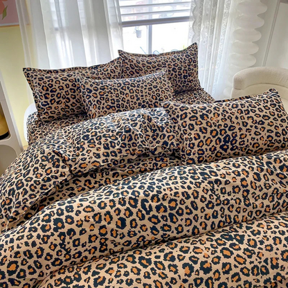 Savannah - Luxury Duvet Cover with Leopard Print 2