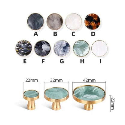 Brass and Stone Handles 8