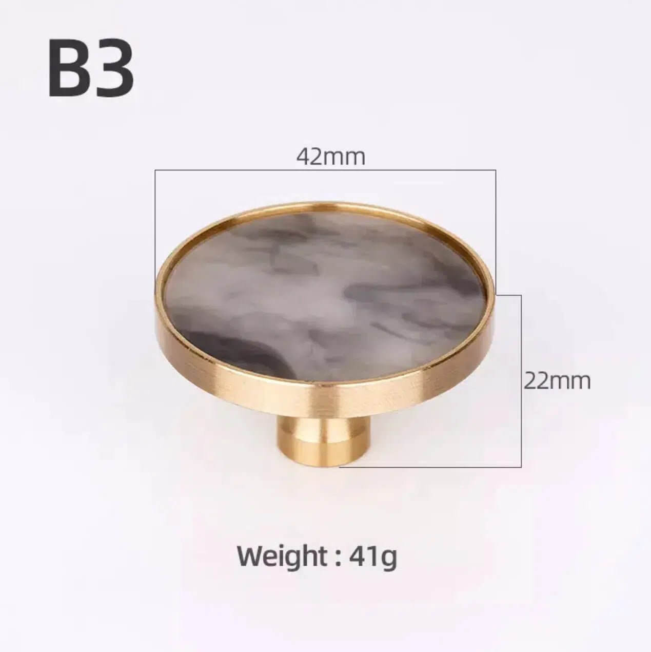 Brass and Stone Handles 9