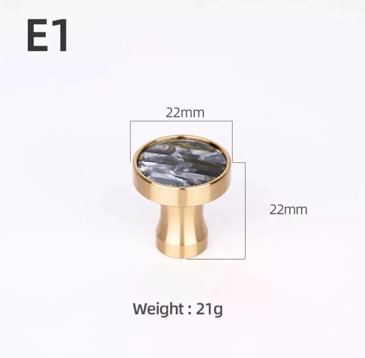 Brass and Stone Handles 10