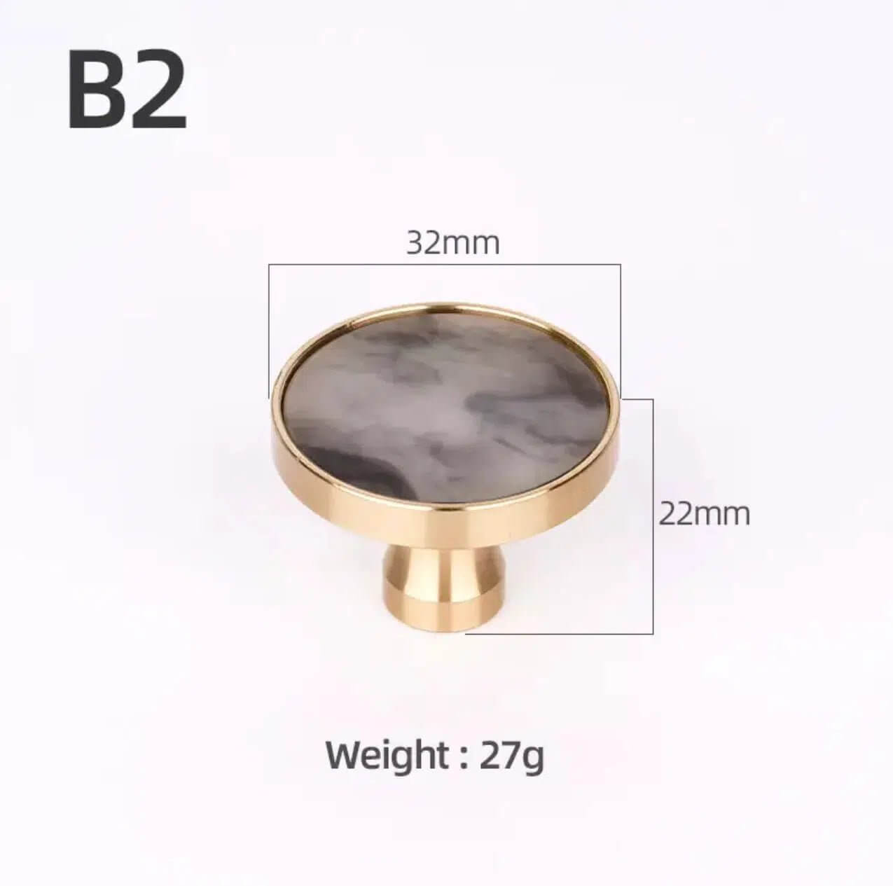 Brass and Stone Handles 11