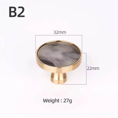 Brass and Stone Handles 11