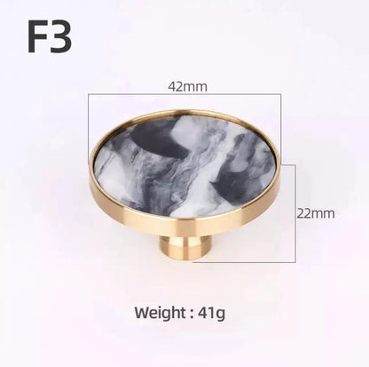 Brass and Stone Handles 12