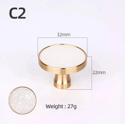 Brass and Stone Handles 13