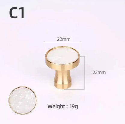 Brass and Stone Handles 14