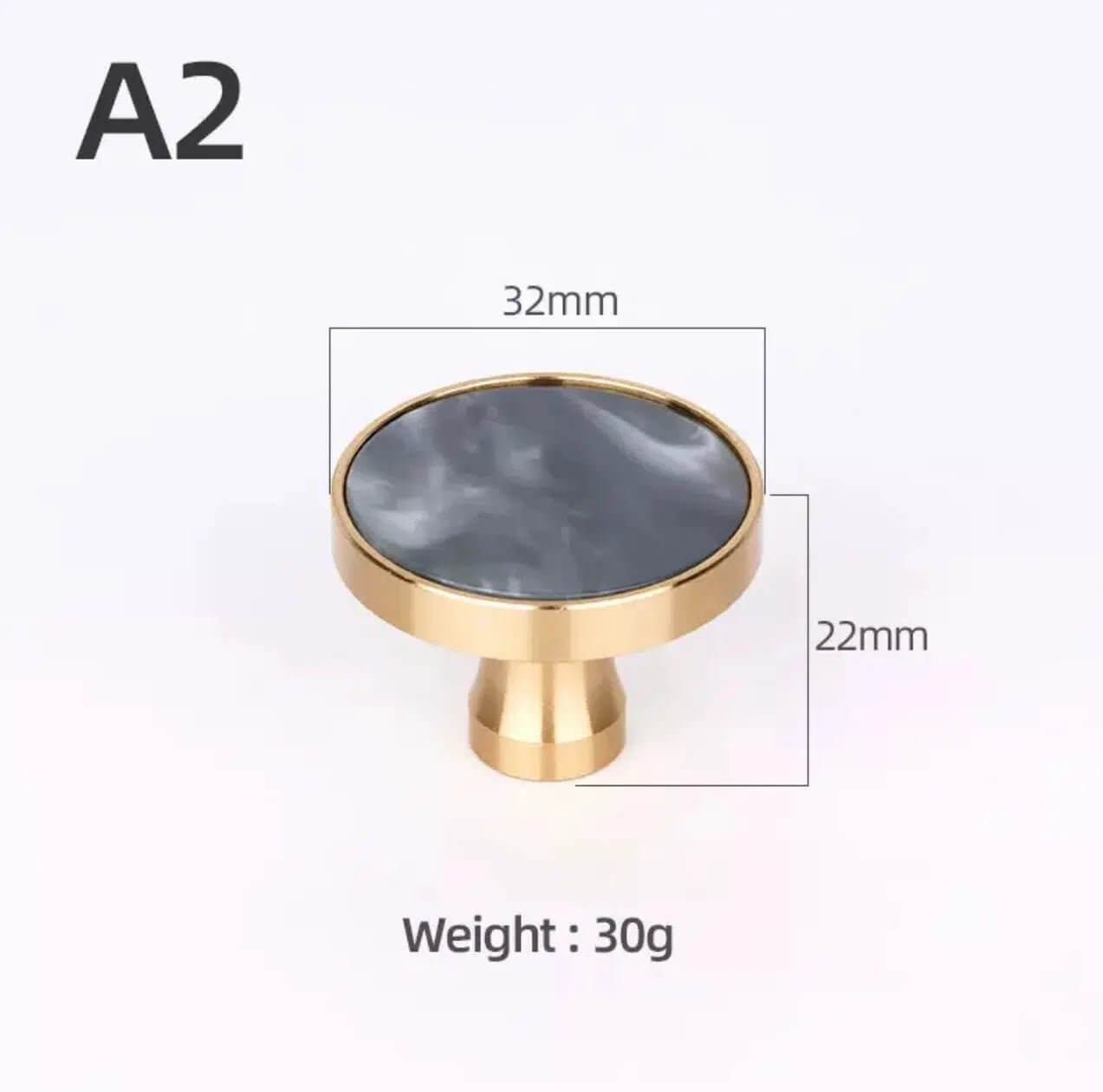 Brass and Stone Handles 16