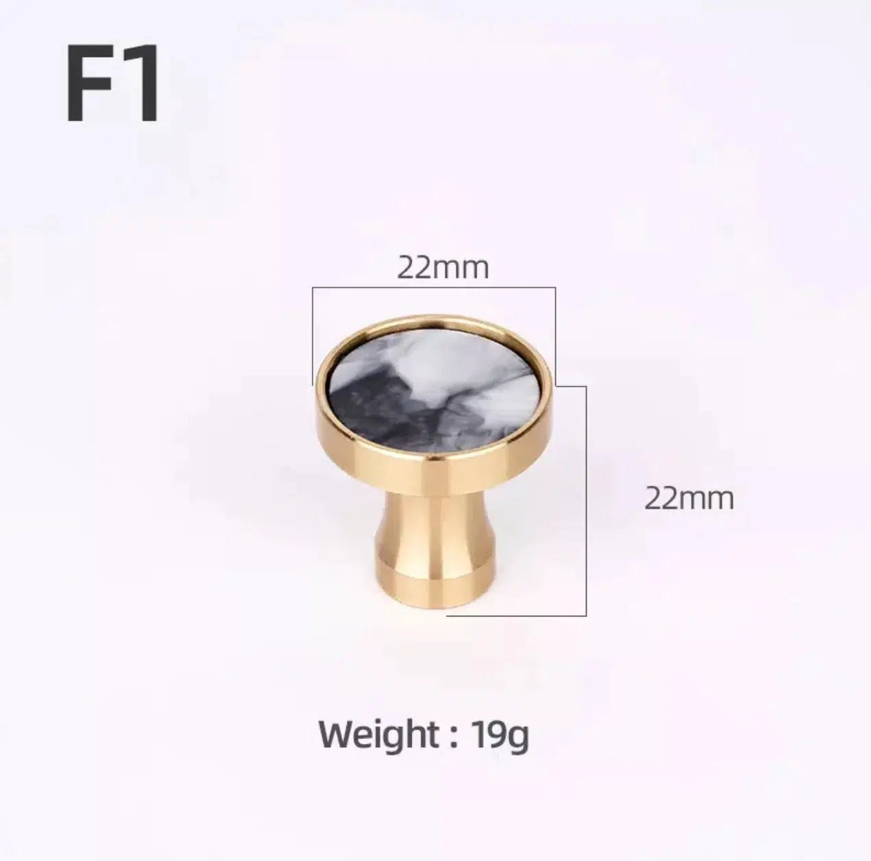 Brass and Stone Handles 18