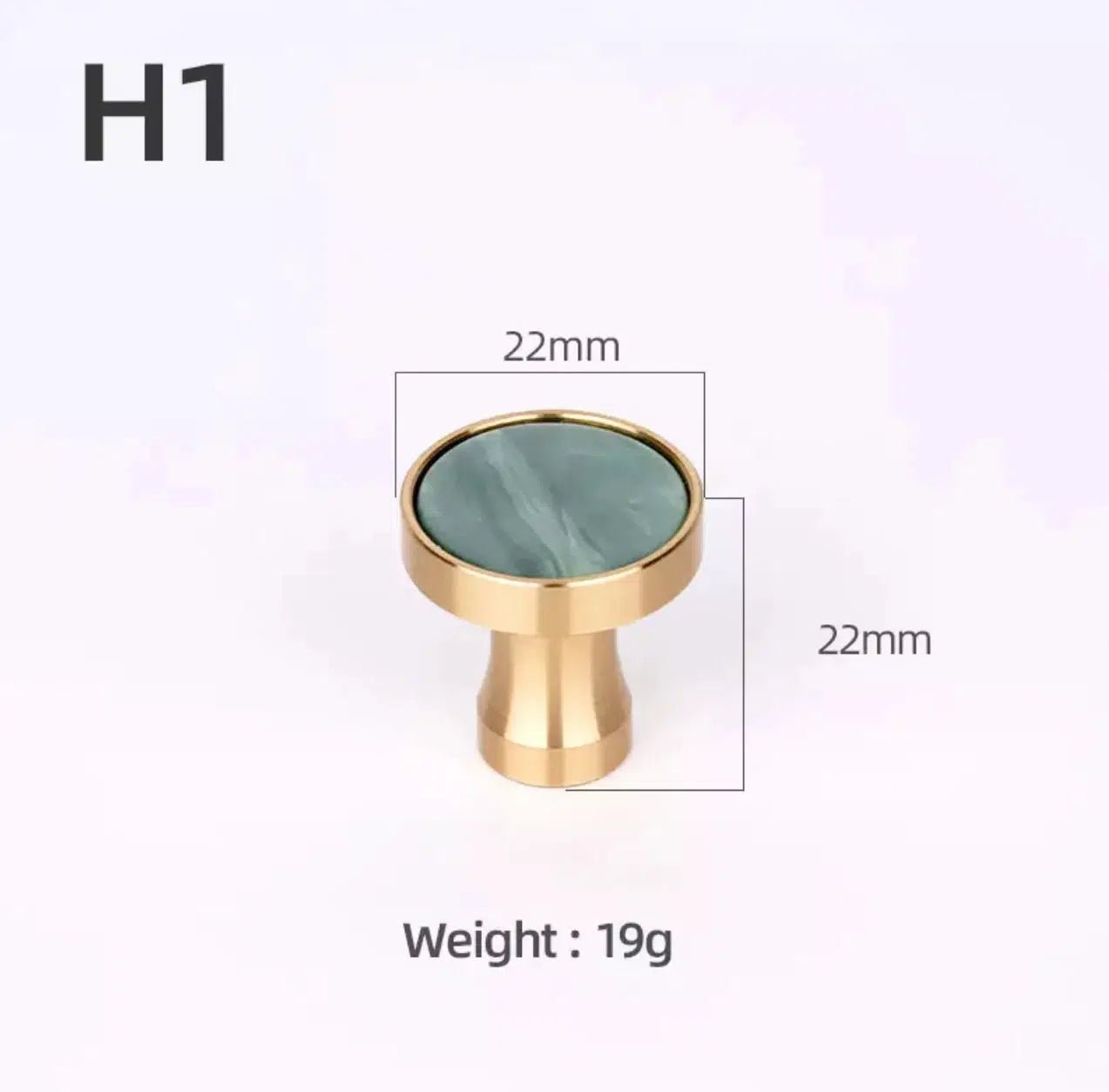 Brass and Stone Handles 21