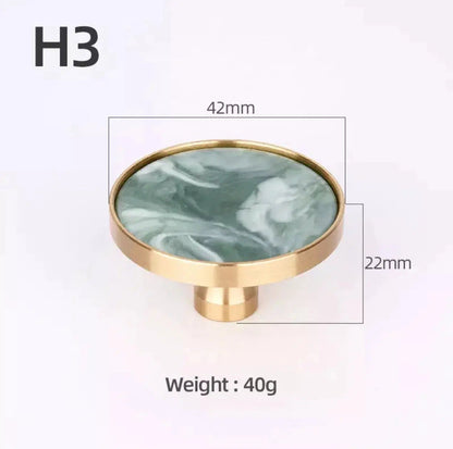Brass and Stone Handles 25