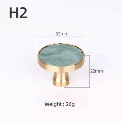 Brass and Stone Handles 26