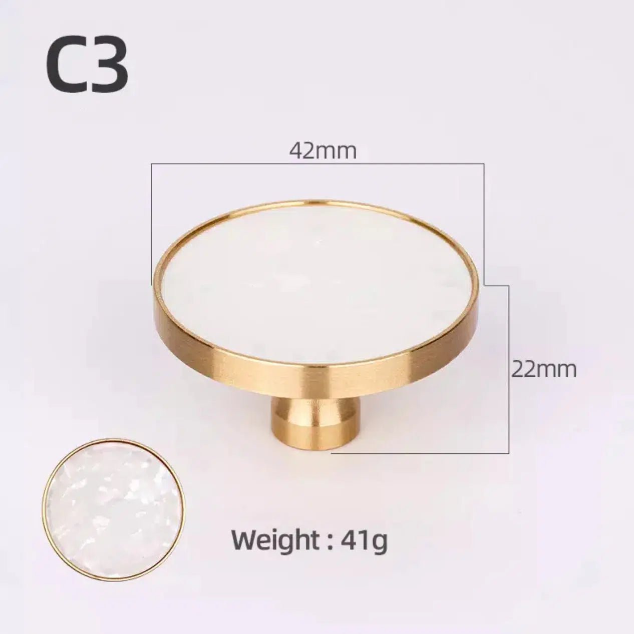 Brass and Stone Handles 31