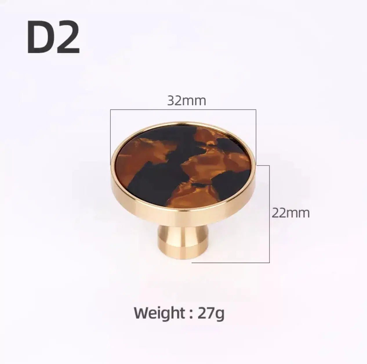 Brass and Stone Handles 34
