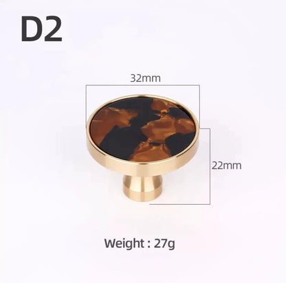 Brass and Stone Handles 34